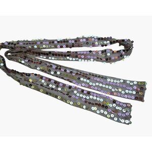 Sequin Belt Sash Golden Brown Ladies Woman 60 inch Hippie Boho Headband